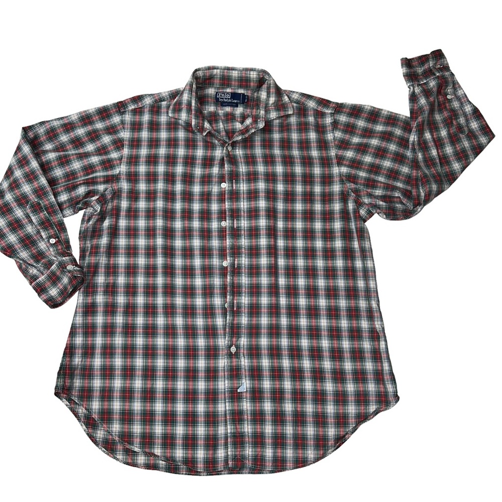 Polo by Ralph Lauren Men's 16.5-33 Plaid Shirt Button Up